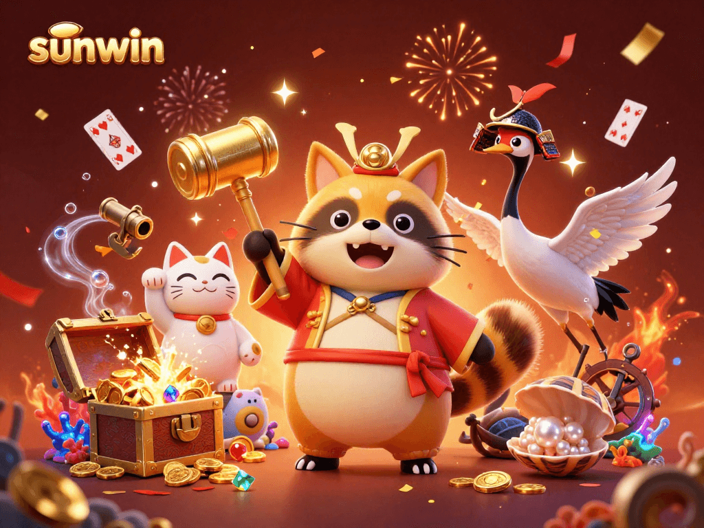 Join the fun with sunwin's vibrant casino adventures featuring lucky characters and thrilling elements.