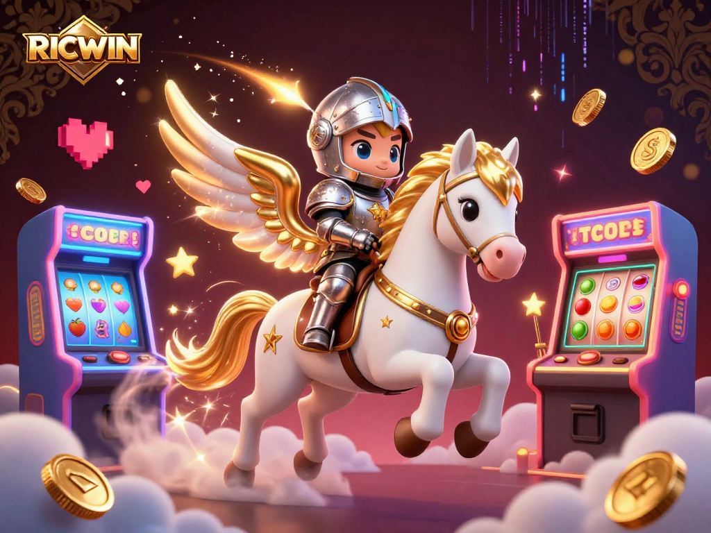 Play RICWIN and win big with colorful slots and an epic 3D character adventure!
