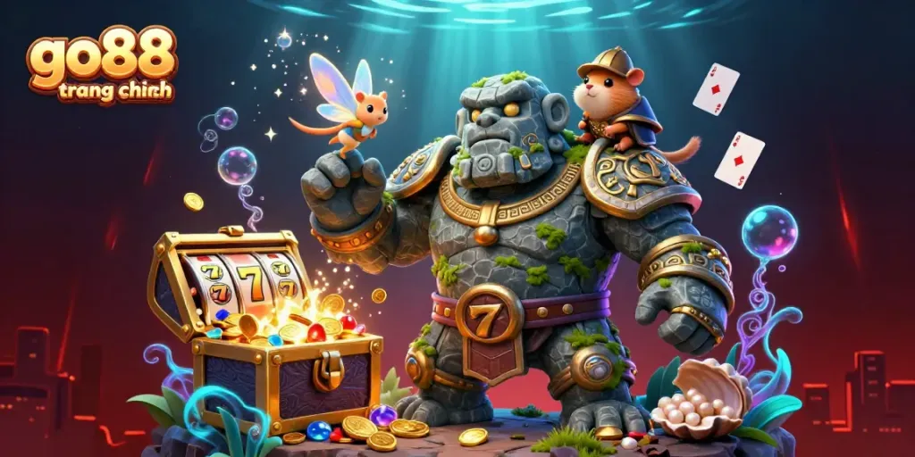 Experience immersive gaming with go88 trang chính, showcasing vibrant characters and dynamic slot elements.
